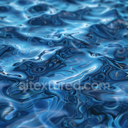 seamless Seamless 3D Water PBR Texture with Vibrant Stylized Liquid Waves and Glossy Surface texture 8k free download PBR