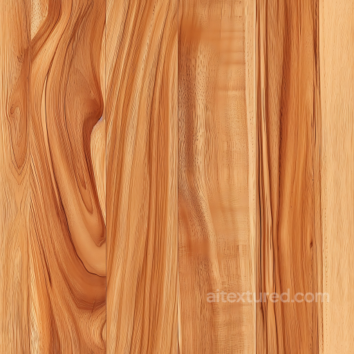 Light Oak Wood Planks PBR Texture with Distinct Grain and Knots seamless Wood PBR texture