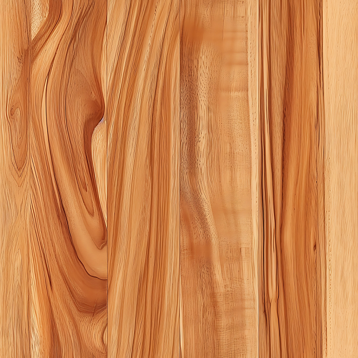 Light Oak Wood Planks with Distinct Grain and Knots seamless PBR texture preview