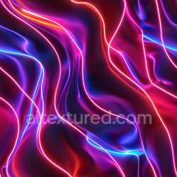 seamless Seamless 3D PBR Texture Featuring Glossy Flowing Surfaces with Vibrant Neon Streaks texture 8k free download PBR