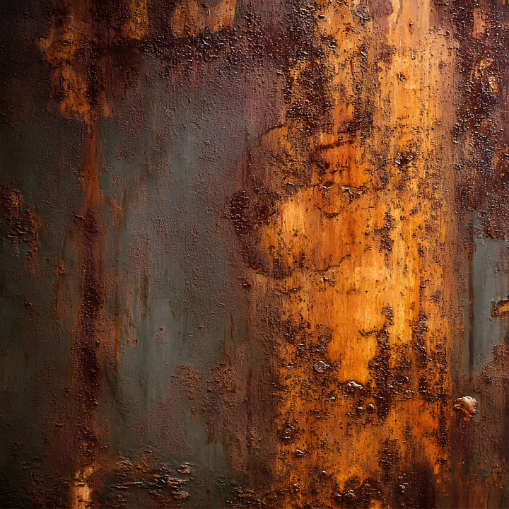 Rusty Metal Featuring Crack Patterns and Corrosion Detailing seamless PBR texture preview