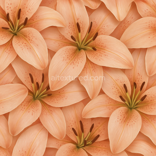 Seamless 3d texture pbr 8k lily petals flower arrangement flower petals closeup natural lighting