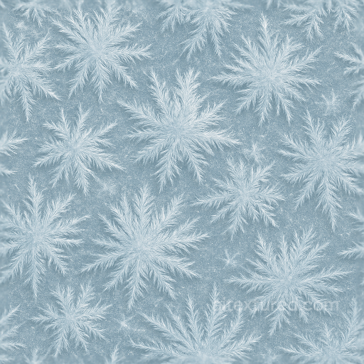 Illustrating Ice Bloom Pattern With Ice Frost Spikes And Ice Dusting seamless Ice PBR texture