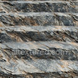 seamless Seamless 3D Weathered Layered Stone Cliff Rock PBR Texture with Reactive Surface Details texture 8k free download PBR