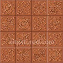 seamless Patterned Terracotta Tile Texture Seamless 1024X1024 texture 1024x1024 free download PBR