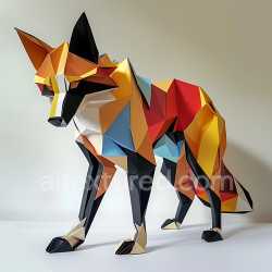 seamless Seamless 3D PBR Texture Featuring Geometric Origami-inspired Multicolor Dhole Pattern texture 8k free download PBR