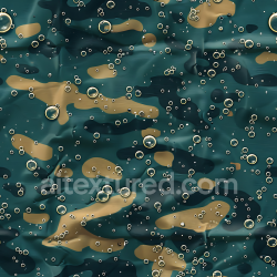 seamless Seamless 3D Aquatic Camouflage PBR Texture with Bubble and Water Effects texture 8k free download PBR