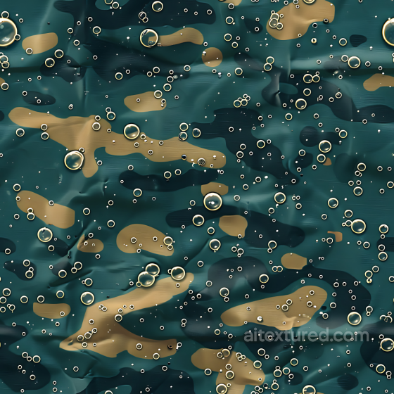 Aquatic Camouflage PBR Texture with Bubble and Water Effects Color Camouflage texture preview