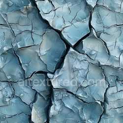 seamless Seamless 3D Cracked Blue Plaster PBR Texture with Layered Fractures and Peeling Surface texture 8k free download PBR