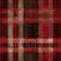 seamless Seamless 3D PBR Texture of Distressed Red and Brown Plaid Fabric texture 8k free download PBR