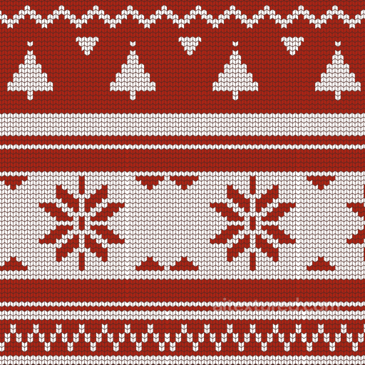 Knitted Christmas Sweater Texture with Trees and Snowflakes seamless All Christmas Digital paper PBR texture