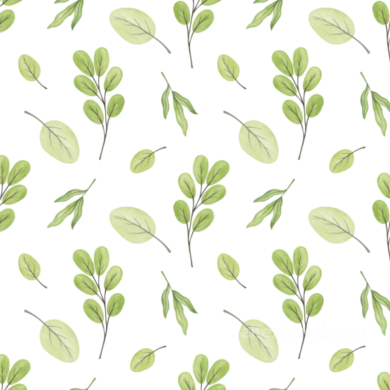Soft Watercolor Greenery Leaf Motifs Seamless Texture watercolor greenery texture preview