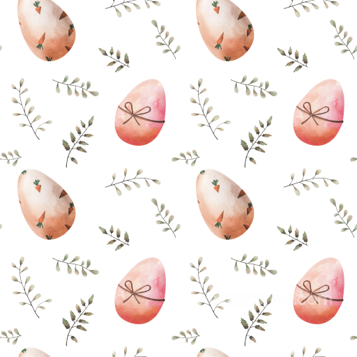 Of Pastel Watercolor Easter Eggs And Delicate Branches seamless All Christmas Digital paper PBR texture