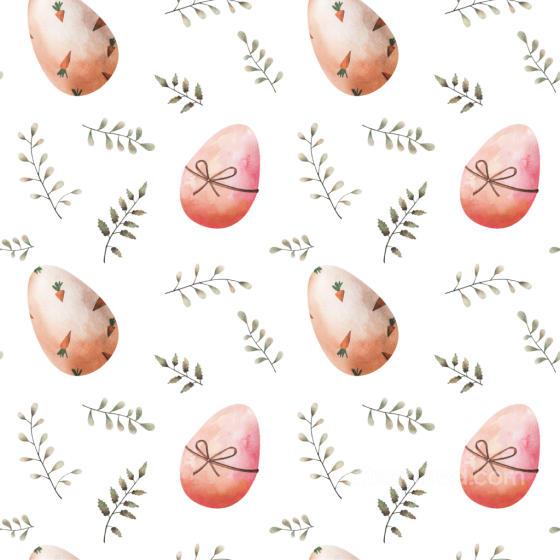Of Pastel Watercolor Easter Eggs And Delicate Branches All Christmas Digital paper texture preview