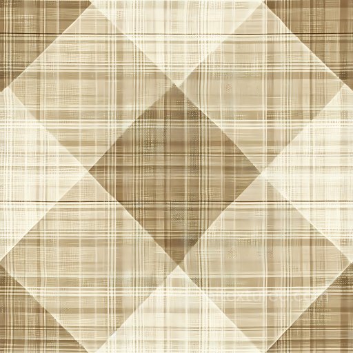 Seamless 3D PBR Texture of Beige Plaid Fabric with Subtle Woven Pattern texture preview