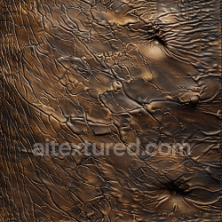 seamless Seamless 3D PBR Aged Cracked Brown Leather Texture with Deep Wrinkles texture 8k free download PBR