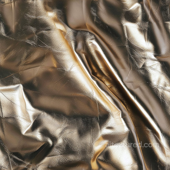 Metallic Gold Leather PBR Texture Featuring Subtle Wrinkles and Fine Grain Leather texture preview