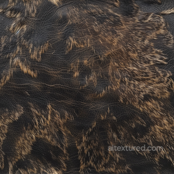 Black and Brown Distressed Leather PBR Texture with Subtle Grain and Worn Highlights Leather texture preview
