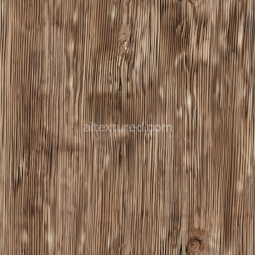 Seamless 3D PBR Texture of Weathered Pine Wood with Distinct Grain and Knots
