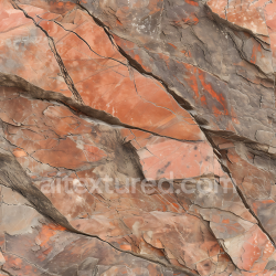 seamless Seamless 3D PBR Textured Stone Rock Surface with Reddish Cracks and Layers texture 8k free download PBR