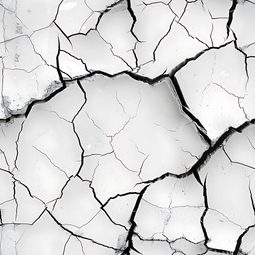 Cracked Dry Earth PBR Texture with Prominent Deep Fissures and Pale Surface seamless Cracked & Holes PBR texture