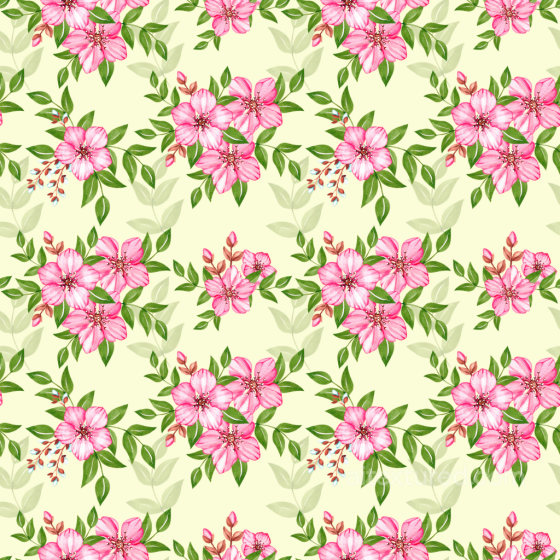 Pink Flower Floral Pattern on Soft Fabric Seamless Texture Pink Flower texture preview