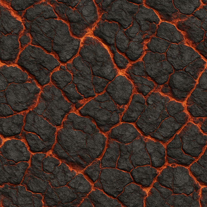 Ancient Magma seamless PBR texture preview