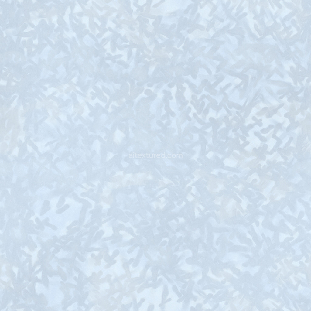 Seamless snow texture with PBR maps for 3D applications