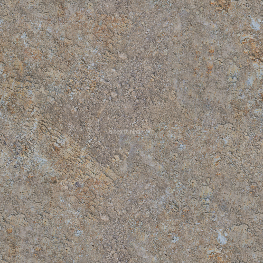 Seamless PBR ground texture with realistic details