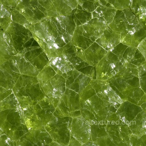 Peridot Rough Crystal With Fractures And Lustrous Finish seamless Crystals PBR texture
