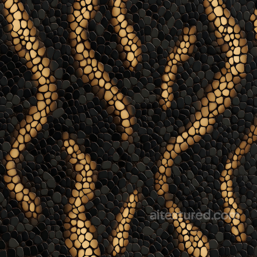 Of Exotic Reptilian Skin With Detailed Scales And Glossy Highlights seamless Skin PBR texture
