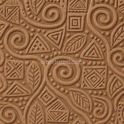 Patterned Clay Seamless Texture