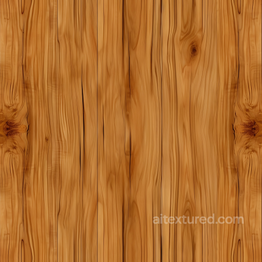 Pine Wood Planks PBR Texture Featuring Warm Honey Tone and Natural Grain seamless Wood PBR texture