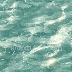 seamless Seamless 3D PBR Texture of Caribbean Pool Water with Gentle Rippling Surface texture 8k free download PBR