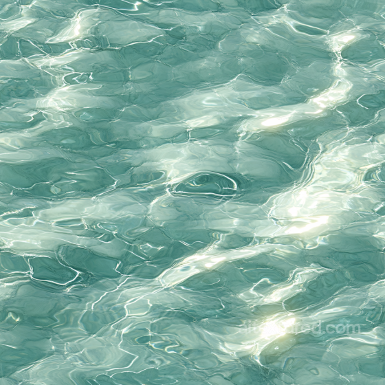 Caribbean Pool Water Seamless Texture with Gentle Rippling Surface Water texture preview