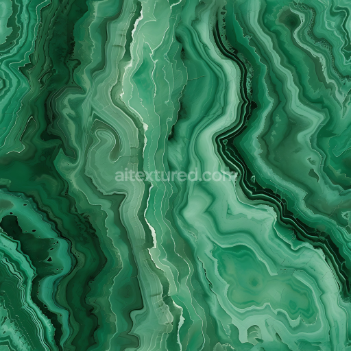 Preview — Seamless 3D Guatemala Green Marble PBR Texture with Organic Wavy Veins