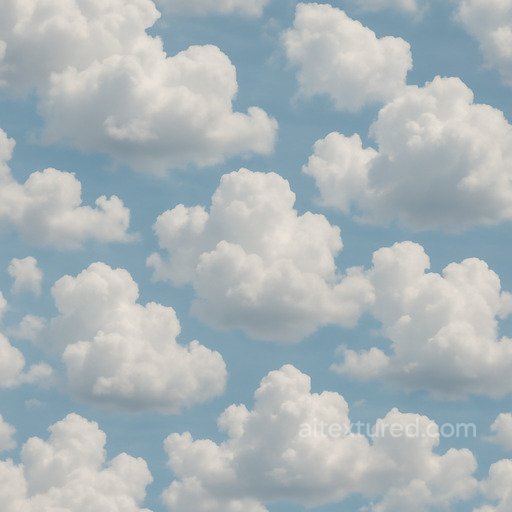Realistic Cumulus Seamless Texture seamless Clouds PBR texture