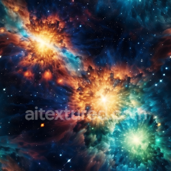 seamless Seamless 3D Space PBR Texture Featuring Vibrant Galactic Nebulae and Glowing Cosmic Clouds texture 8k free download PBR