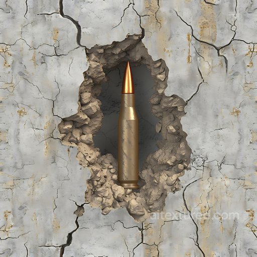 Cracked & Holes PBR Texture Featuring Weathered Gray Concrete with Jagged Cracks and Roug… seamless Cracked & Holes PBR texture