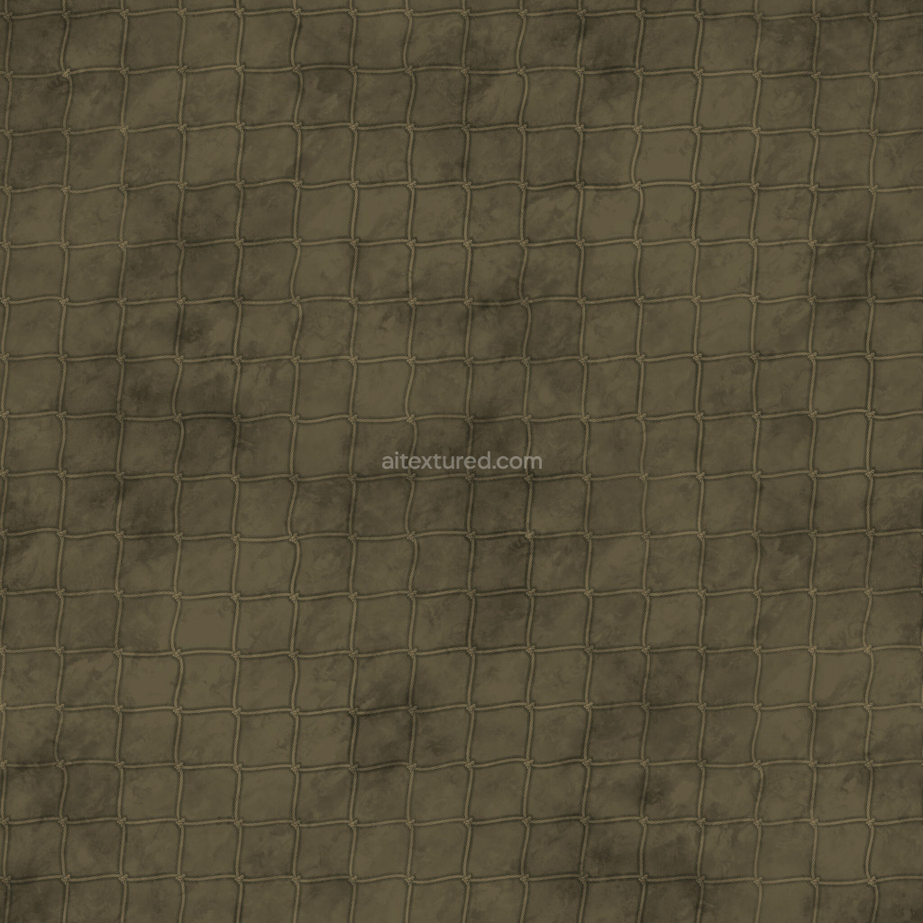 Seamless PBR net texture in dark tones for 3D rendering