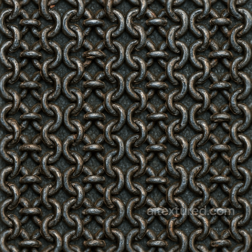Of Oxidized Metal Chainmail With Small Rings seamless Chainmail PBR texture