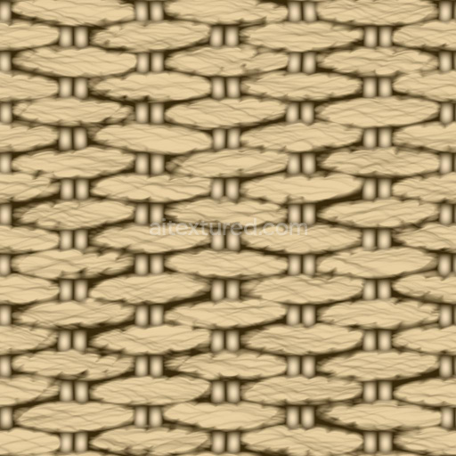 Straw Bag made of Twisted Raffia | Free PBR