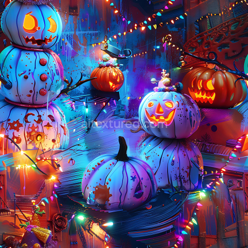 Seamless 3D PBR Graffiti Texture Featuring Neon Paint Drips and Colorful Urban Overlays