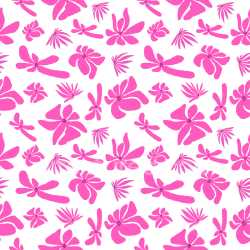 Pattern Bundle - Seamless 3D Pattern PBR Texture with Bold Pink Floral Motifs and Playful Rhythm texture preview