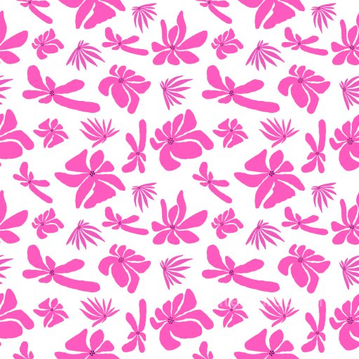 Pattern PBR Texture with Bold Pink Floral Motifs and Playful Rhythm seamless Pattern Bundle PBR texture
