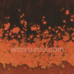 seamless Seamless 3D Rusty Metal PBR Texture Featuring Peeling Orange Paint and Corrosion texture 8k free download PBR