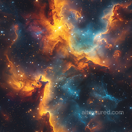 Space Texture Featuring Vibrant Nebula and Starfield Star, space, planets texture preview