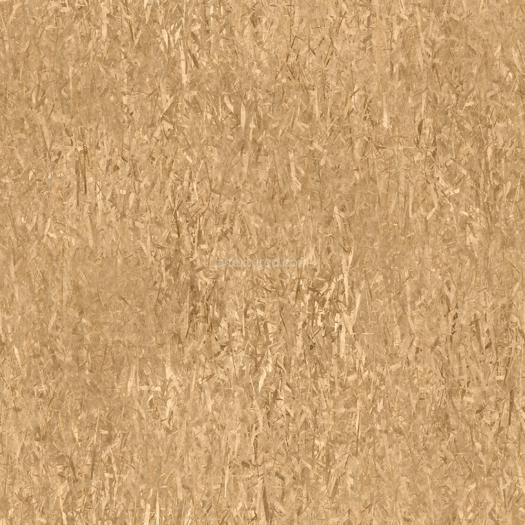 Seamless chipboard PBR texture in light brown color