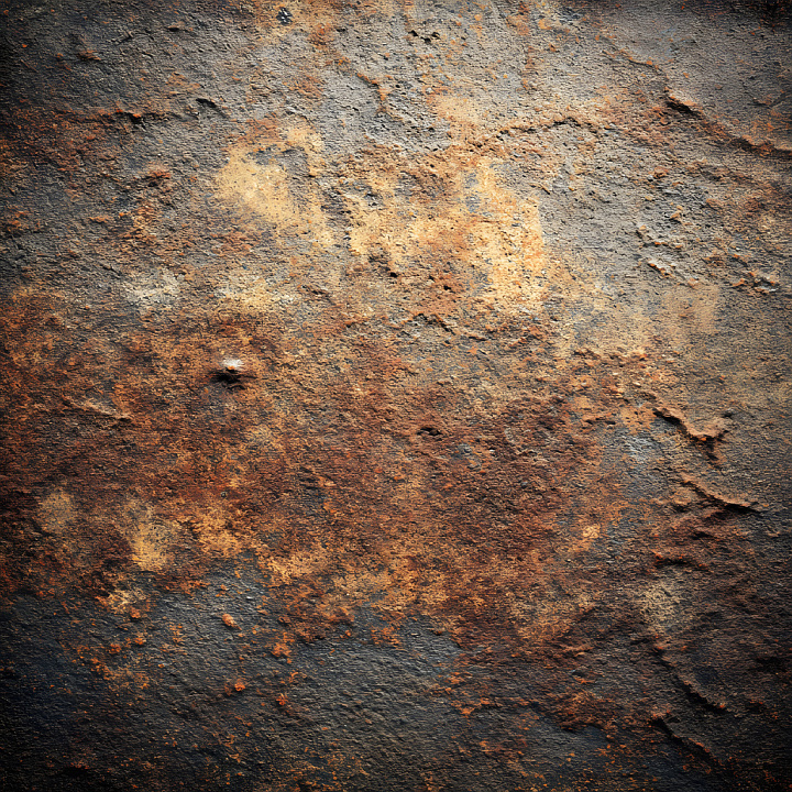 Rusty Metal Featuring Natural Cracks and Corrosion seamless PBR texture preview