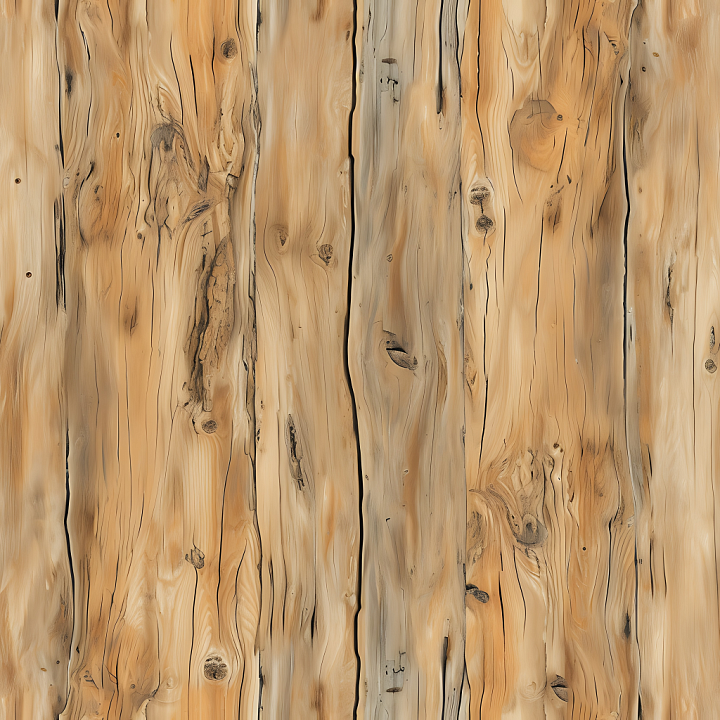Reclaimed Light Wood Planks with Knots and Cracks seamless PBR texture preview